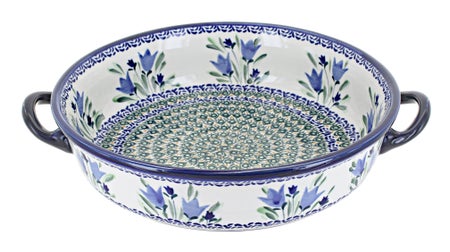Zaklady Blue Tulip Medium Bakeware — Polish Pottery