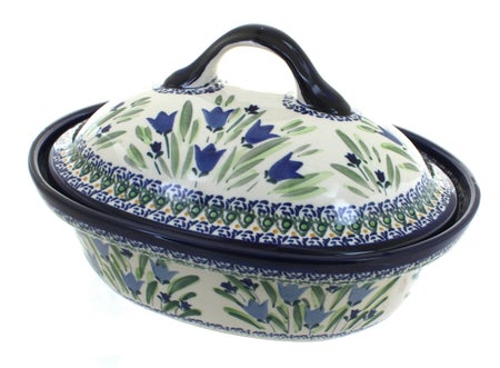 Zaklady Blue Tulip Large Bakeware — Polish Pottery