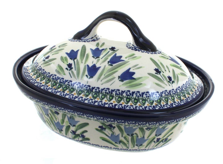 Zaklady Blue Tulip Large Bakeware — Polish Pottery
