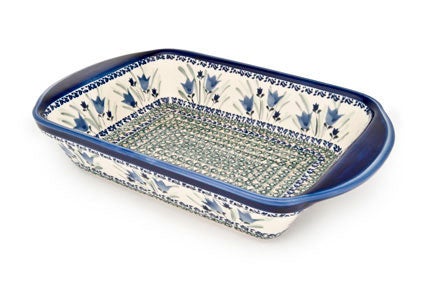 Zaklady Blue Tulip Large Bakeware — Polish Pottery