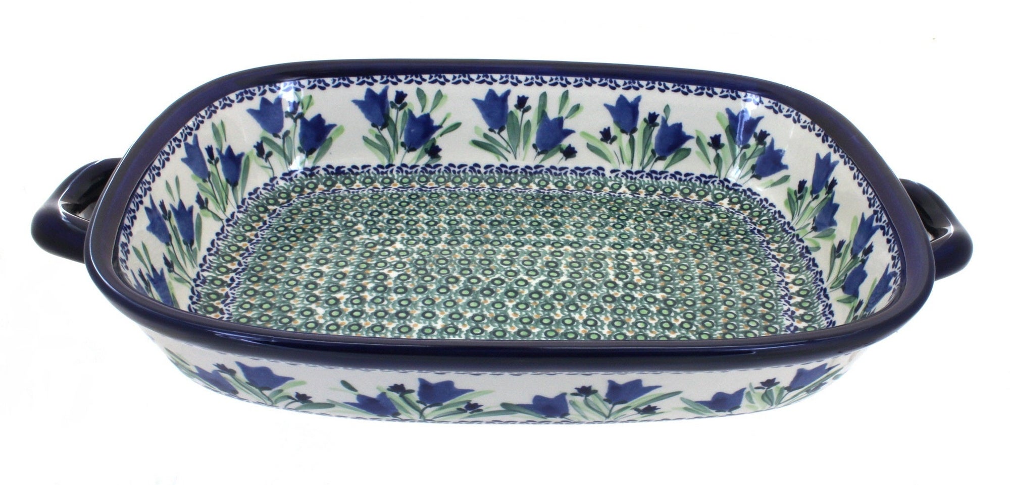 Zaklady Blue Tulip Large Bakeware — Polish Pottery