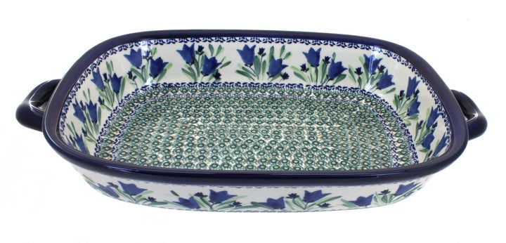 Zaklady Blue Tulip Large Bakeware — Polish Pottery