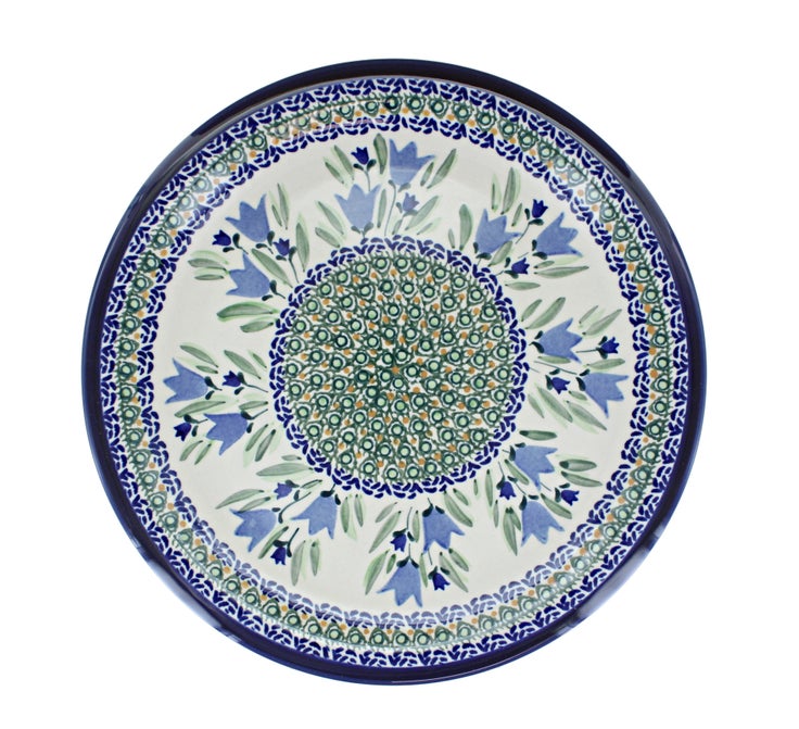 Detail image of Zaklady Blue Tulip Dining Plates & Bowls — Polish Pottery