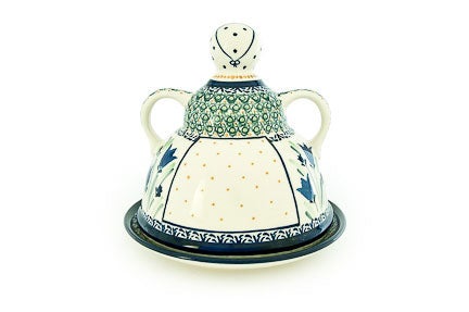 Detail image of Zaklady Blue Tulip Countertop Accessories — Polish Pottery