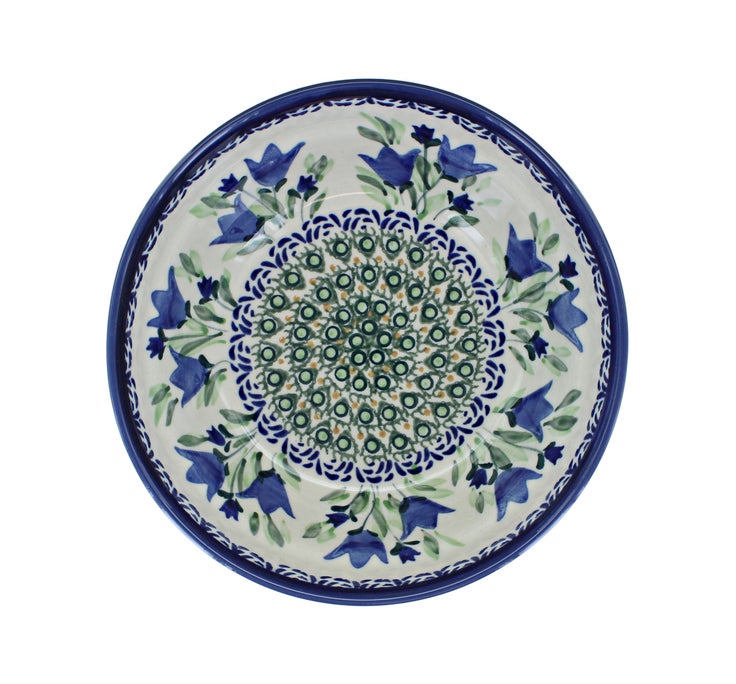 Detail image of Zaklady Blue Tulip Dining Plates & Bowls — Polish Pottery