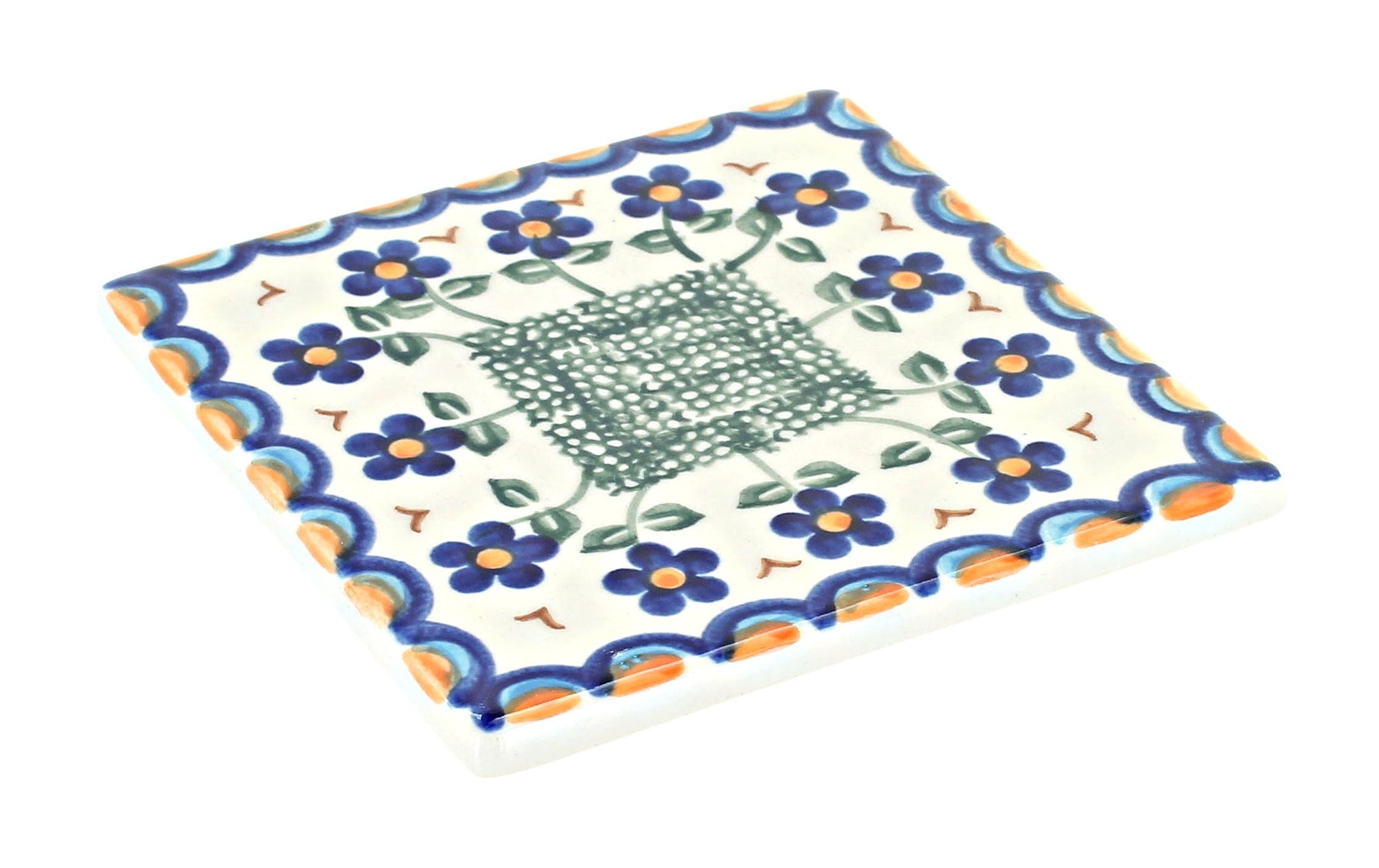 Vena Aztec Flower Décor — Polish Pottery