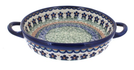 Vena Aztec Flower Small Bakeware — Polish Pottery