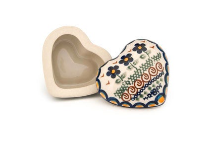 Detail image of Vena Aztec Flower Décor — Polish Pottery