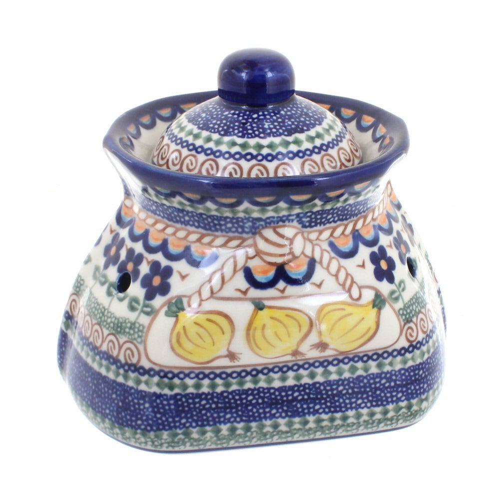 Vena Aztec Flower Counter Storage — Polish Pottery
