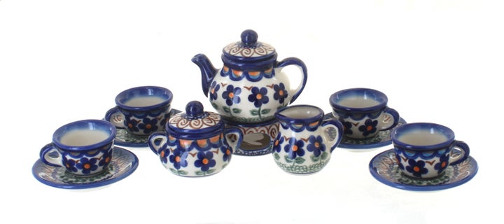 Vena Aztec Flower Décor — Polish Pottery