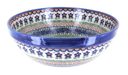 Vena Aztec Flower Medium Serving Piece — Polish Pottery