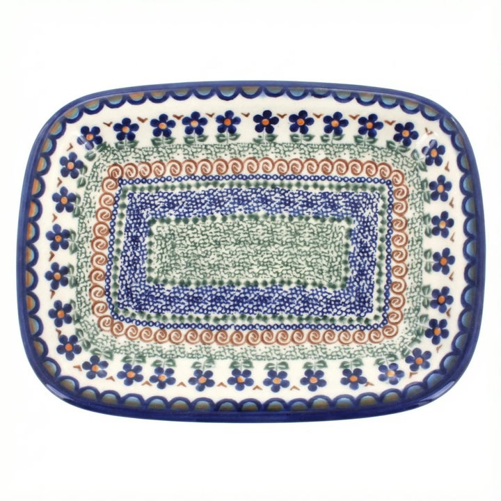 Vena Aztec Flower Medium Serving Piece — Polish Pottery