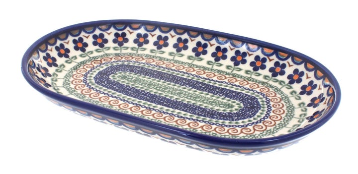 Vena Aztec Flower Medium Serving Piece — Polish Pottery