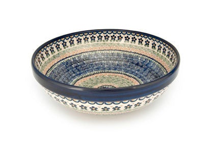 Vena Aztec Flower Large Serving Piece — Polish Pottery