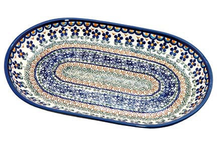 Detail image of Vena Aztec Flower Large Serving Piece — Polish Pottery