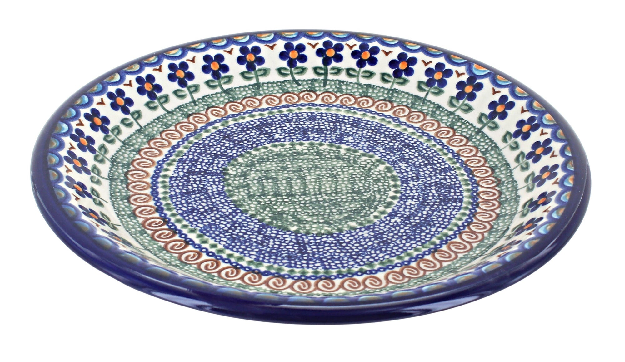 Vena Aztec Flower Dining Plates & Bowls — Polish Pottery