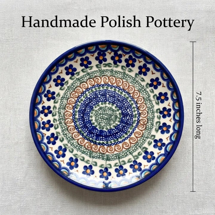Vena Aztec Flower Dining Plates & Bowls — Polish Pottery
