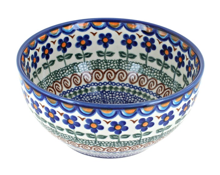 Vena Aztec Flower Dining Plates & Bowls — Polish Pottery