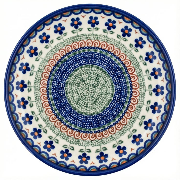 Detail image of Vena Aztec Flower Dining Plates & Bowls — Polish Pottery