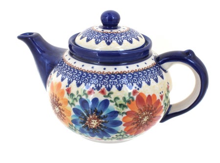Vena Autumn Burst Teapot — Polish Pottery