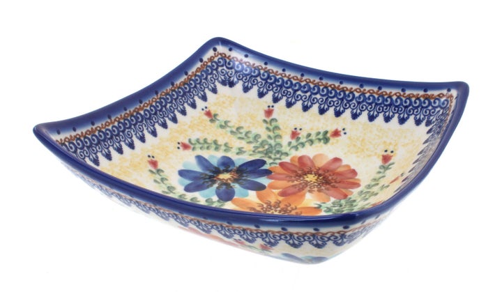 Vena Autumn Burst Medium Serving Piece — Polish Pottery