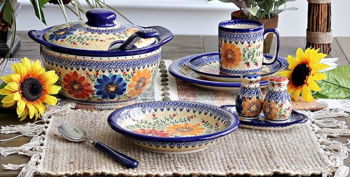Vena Autumn Burst Dining Accessories — Polish Pottery