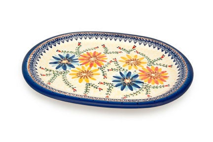 Vena Autumn Burst Large Serving Piece — Polish Pottery