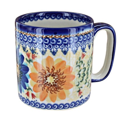 Vena Autumn Burst Mug — Polish Pottery