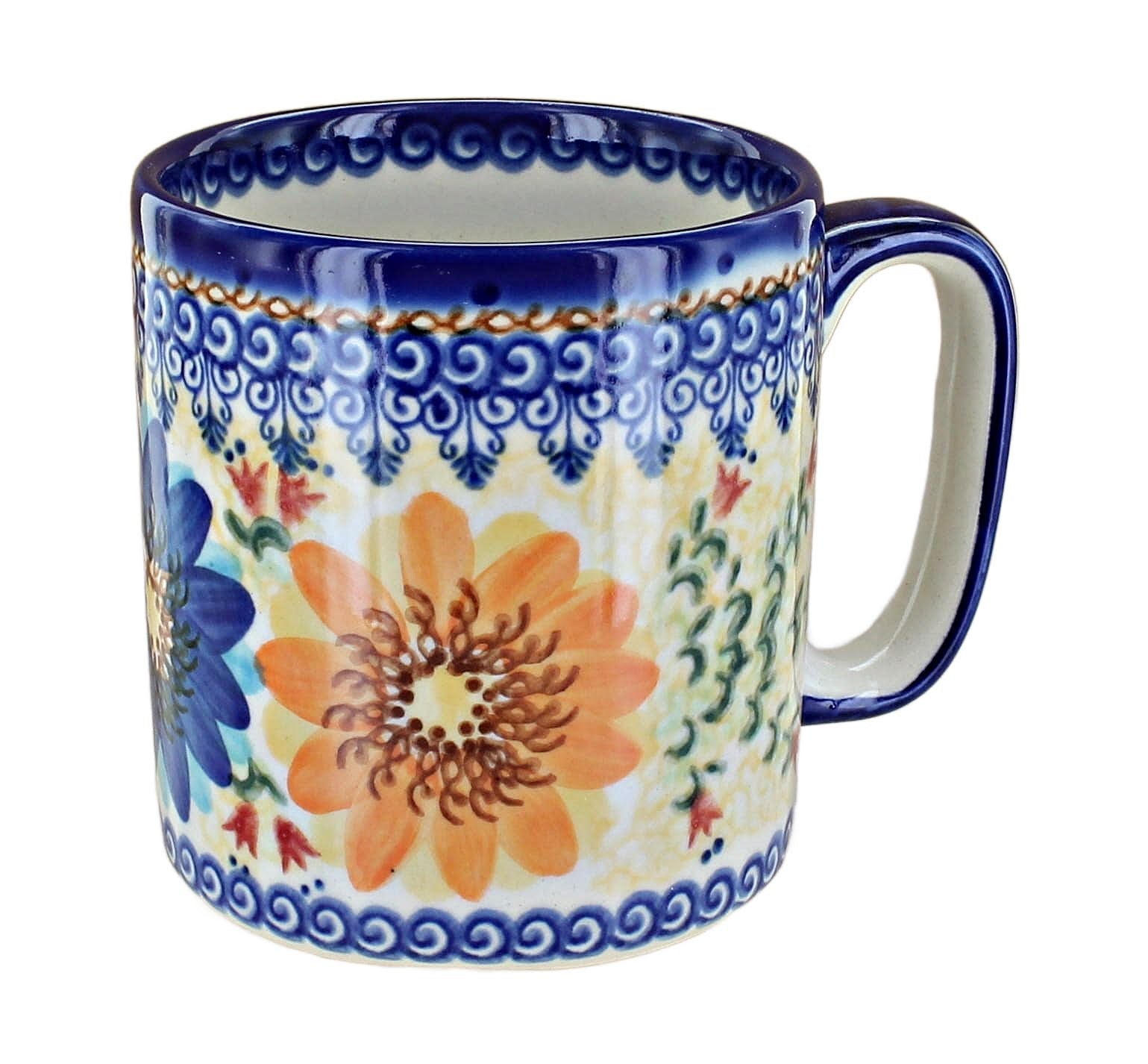 Vena Autumn Burst Mug — Polish Pottery