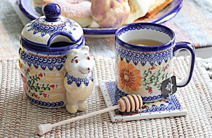 Detail image of Vena Autumn Burst Mug — Polish Pottery