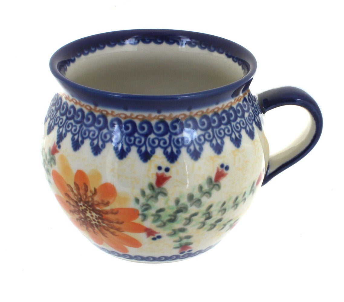 Vena Autumn Burst Mug — Polish Pottery