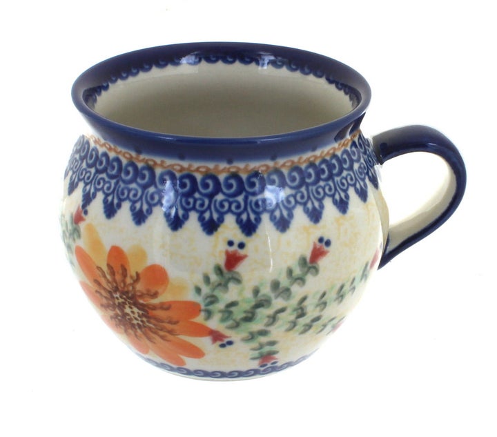 Vena Autumn Burst Mug — Polish Pottery