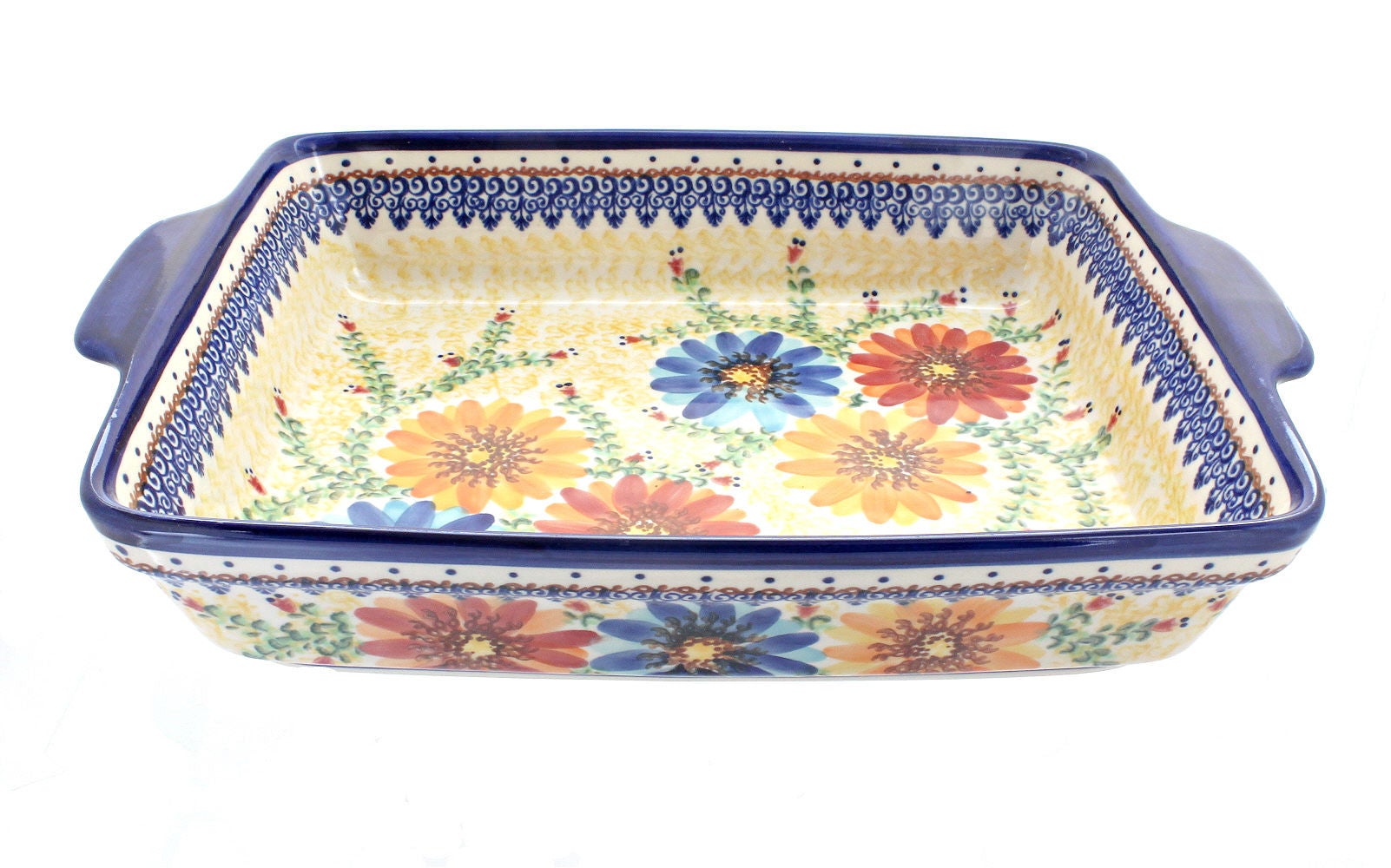 Vena Autumn Burst Large Bakeware — Polish Pottery