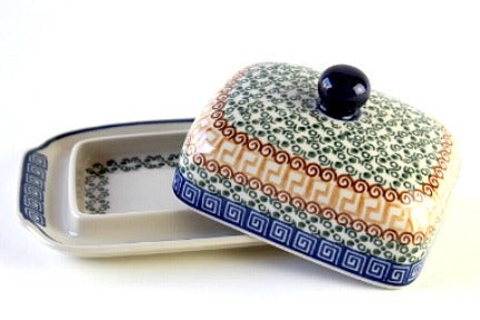 Detail image of Ceramika Artystyczna Athena Butter Dish — Polish Pottery