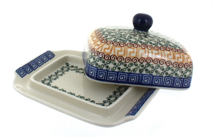 Detail image of Ceramika Artystyczna Athena Butter Dish — Polish Pottery