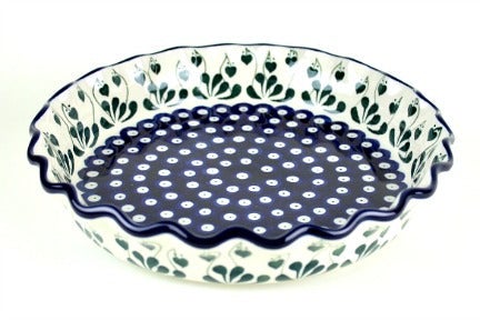 Detail image of Ceramika Artystyczna Alyce Pie Plate — Polish Pottery