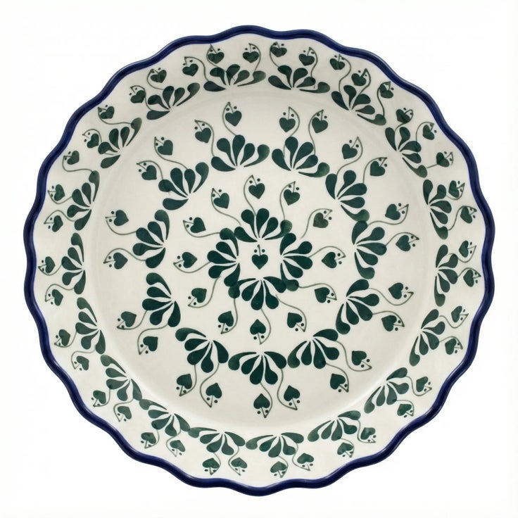 Detail image of Ceramika Artystyczna Alyce Pie Plate — Polish Pottery