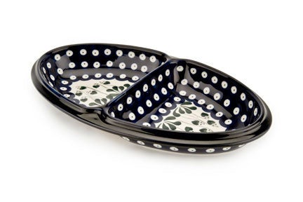 Detail image of Ceramika Artystyczna Alyce Medium Serving Piece — Polish Pottery