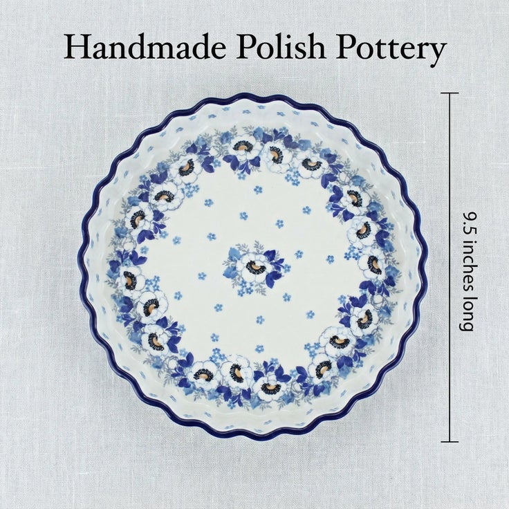 Detail image of Ceramika Artystyczna Georgia Blue Specialty Bakeware — Polish Pottery