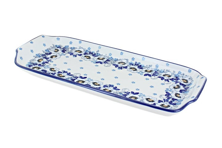 Ceramika Artystyczna Georgia Blue Small Serving Piece — Polish Pottery