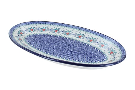 Ceramika Artystyczna December Joy Large Serving Piece — Polish Pottery