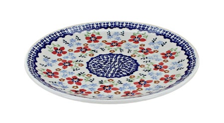 Manufaktura Red Poppy Dining Plates & Bowls — Polish Pottery