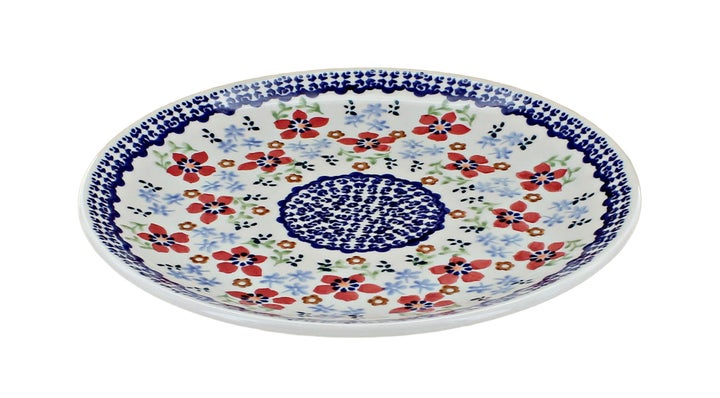 Manufaktura Red Poppy Dining Plates & Bowls — Polish Pottery