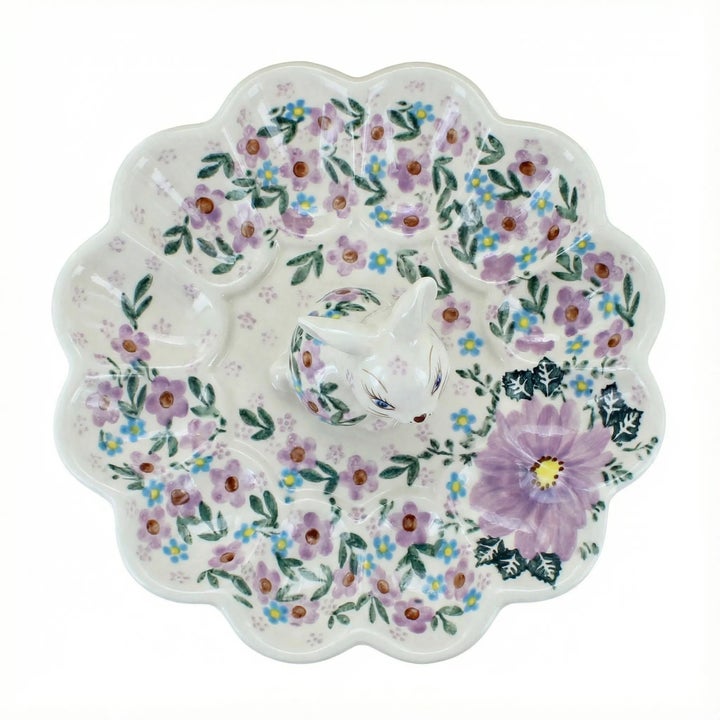 Vena Lilac Garden Dining Accessories — Polish Pottery