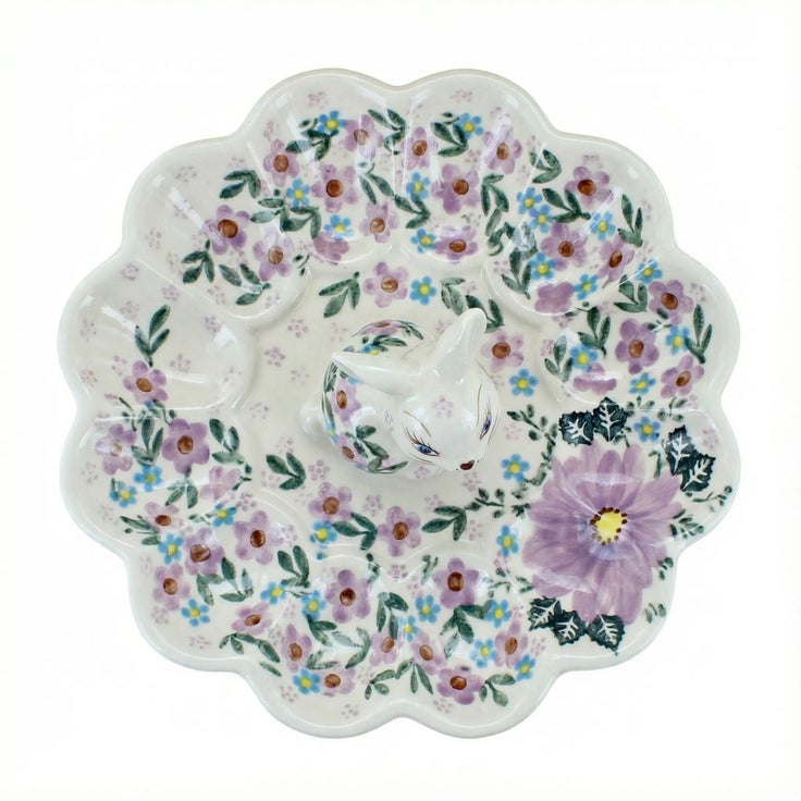 Detail image of Vena Lilac Garden Dining Accessories — Polish Pottery