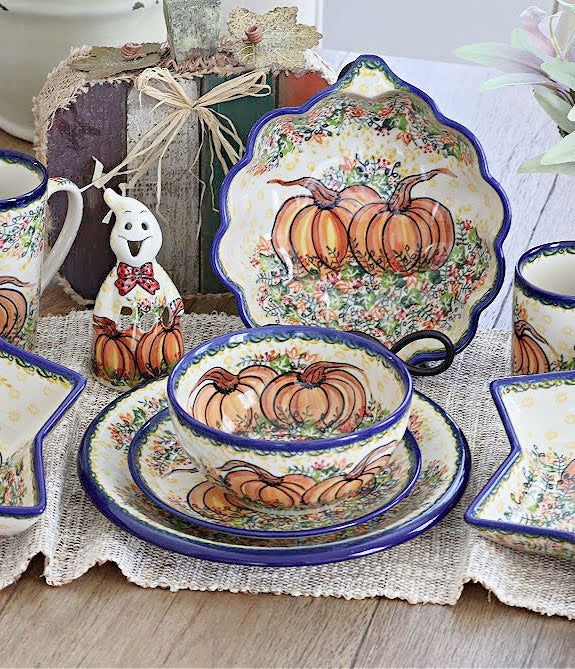 Detail image of Vena Harvest Festival Luminary — Polish Pottery