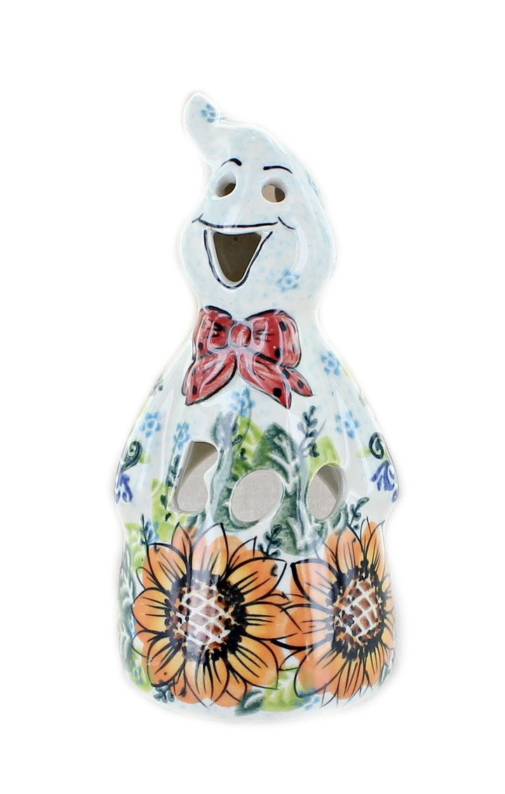 Vena Sunflower Splendor Luminary — Polish Pottery