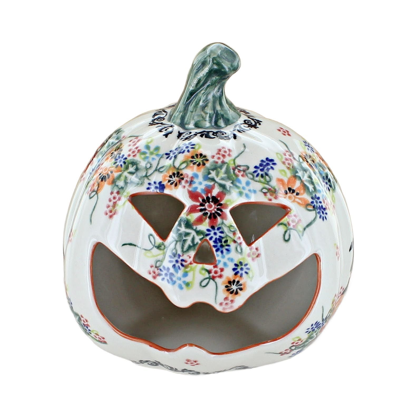 Vena Pumpkins Luminary — Polish Pottery