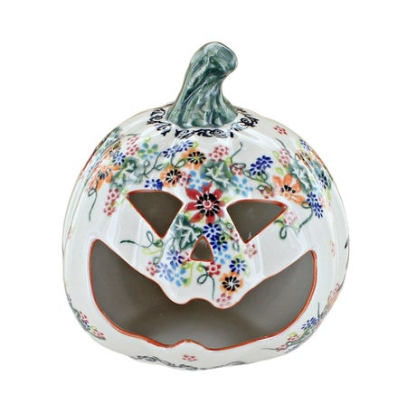 Vena Pumpkins Luminary — Polish Pottery