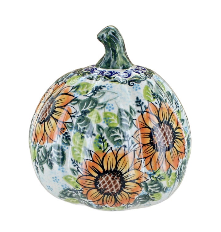 Vena Sunflower Splendor Luminary — Polish Pottery